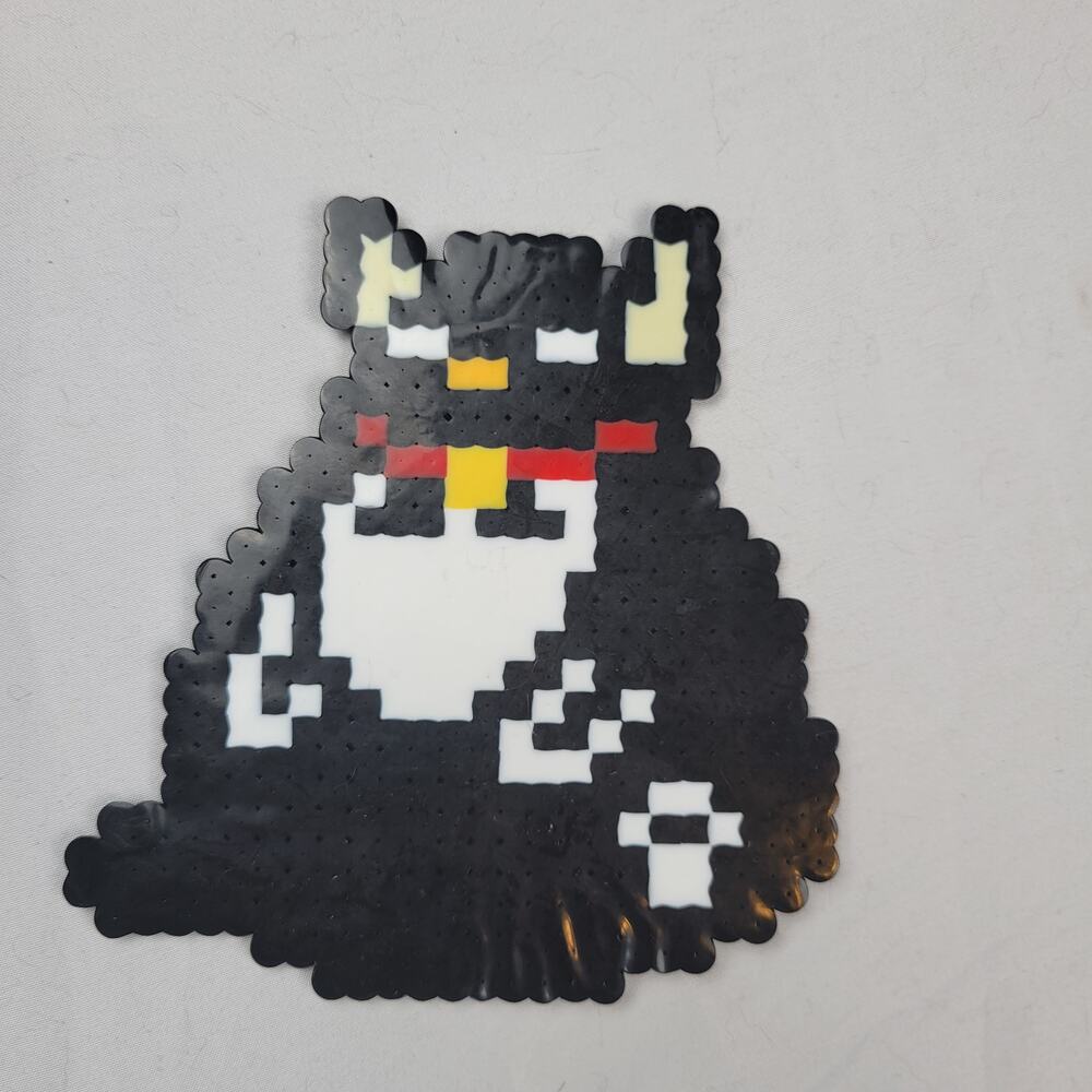Fat Cat Virtual Pet Perler Bead Pixel Art